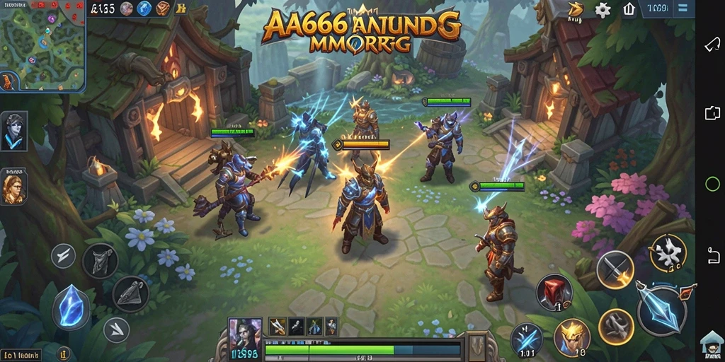 Tangkapan layar gameplay AA666 yang menampilkan petualangan seru MMORPG.