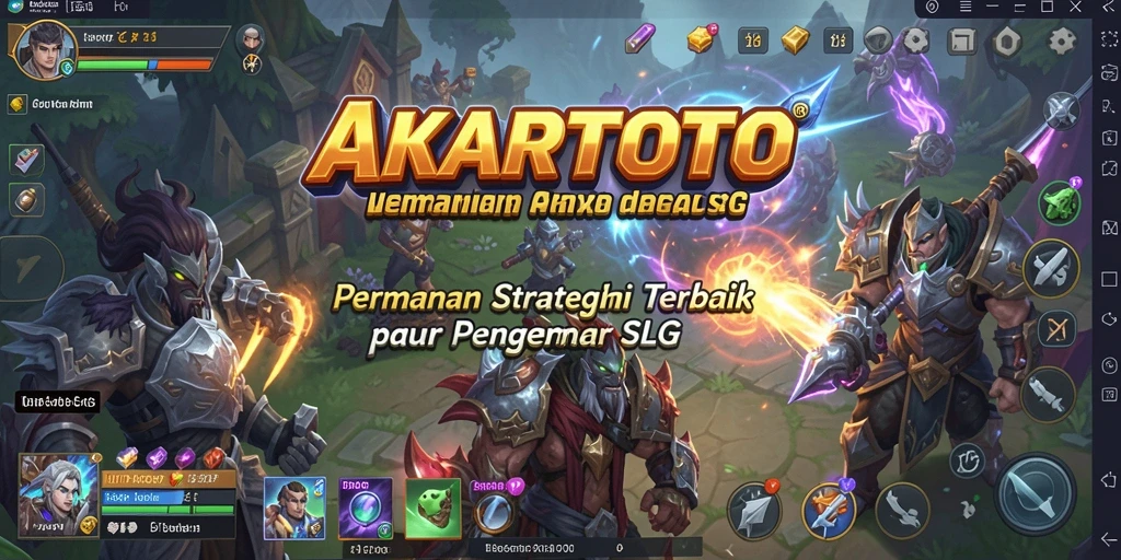 Tampilan gameplay AKARTOTO yang seru dan strategis.