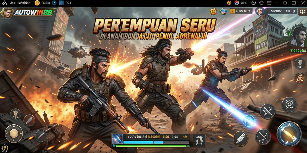Tangkapan layar utama AUTOWIN88 memperlihatkan aksi seru dalam gameplay.