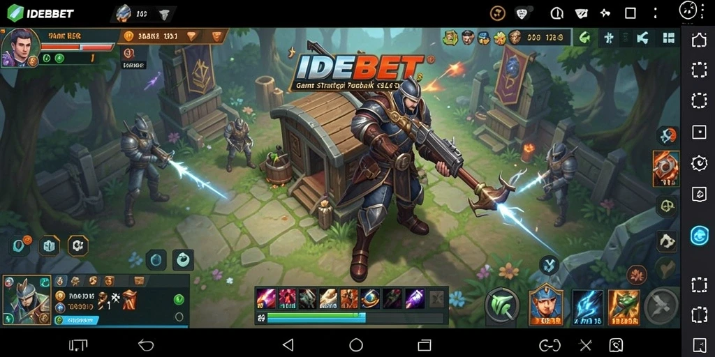 Gameplay seru IDEBET dengan strategi dan pertempuran yang intens.