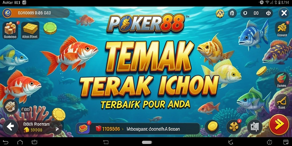Tampilan menarik dalam gameplay Tembak Ikan di POKER88.