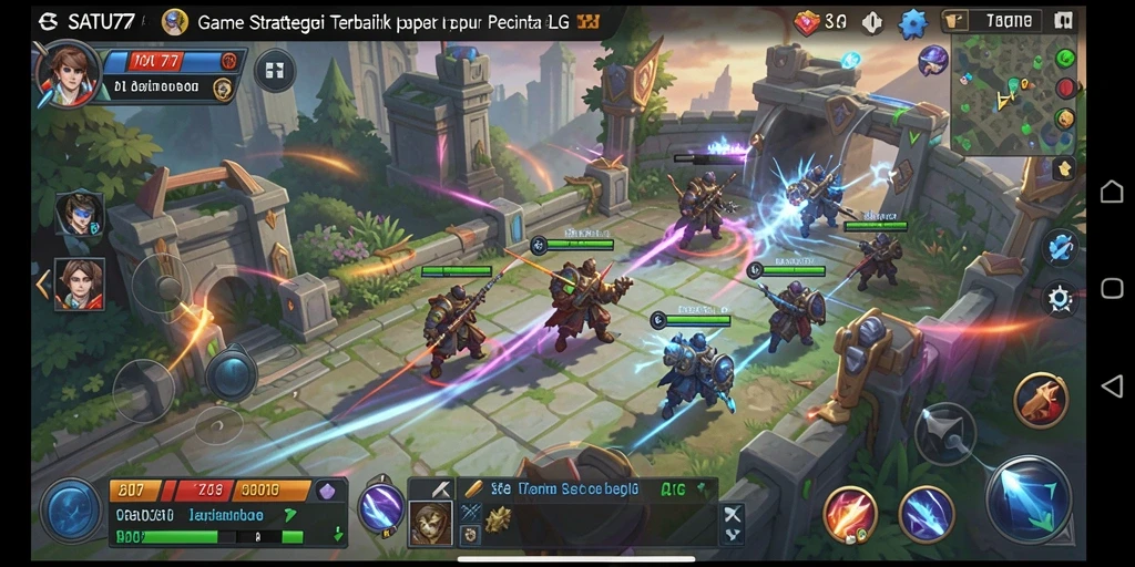 Tampilan gameplay SATU77 yang menarik dengan elemen strategi mendalam.