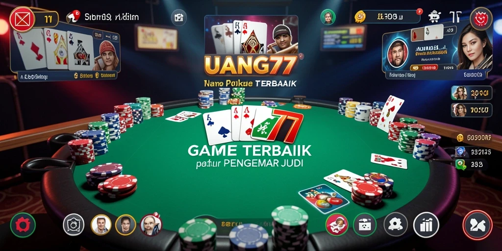 Tampilan utama gameplay UANG77 yang seru dan kompetitif.